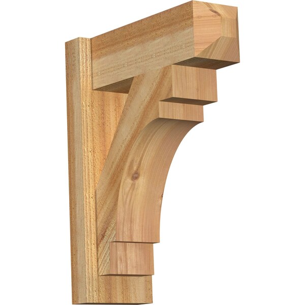 Ekena Millwork Merced Rough Sawn Craftsman Outlooker, Western Red Cedar, 6"W x 16"D x 20"H OUT06X16X20MRC04RWR - main